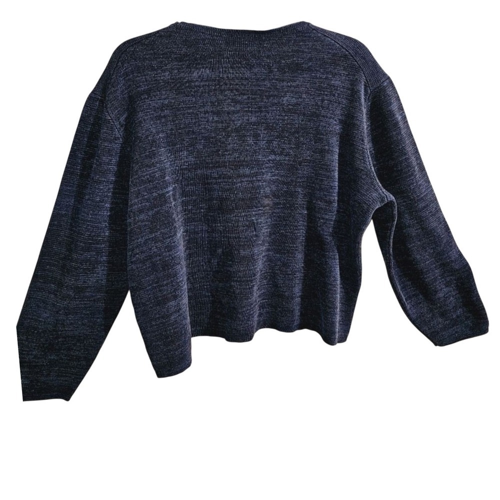 Calibrate Mens Cotton Navy Crew Neck Sweater Long Sleeve Pullover Blue Size M - Picture 5 of 10